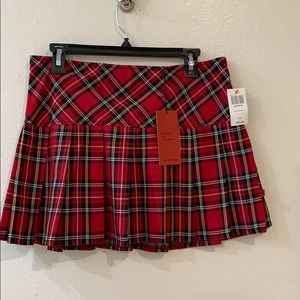 Hot topic plaid mini skirt